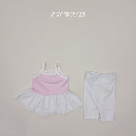 soybean/7. plan dot fril sleeveless XS-XL