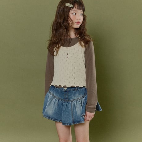 forkchips/17. button skirt M-XL