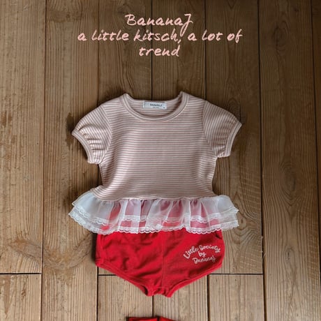 bananaj/19. peach sha T-shirt XS-JS