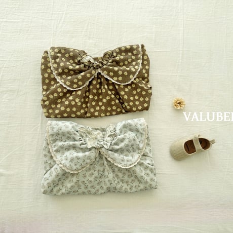 valubebe/42. color flower corduroy one-piece 6M-S
