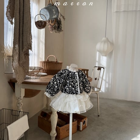 marron/44. flower jacket XS-L