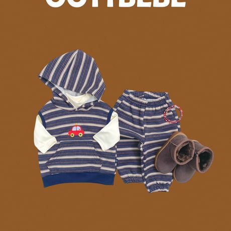 oottbebe/28. kids auto hood updown set XS(0-1Y)-XL(4-5Y)