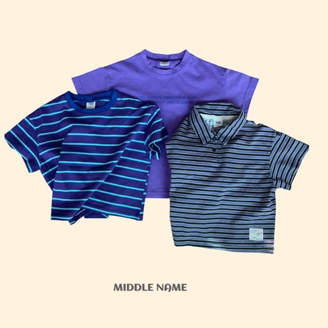 middlename/36. lettering half t T-shirt JS-JM