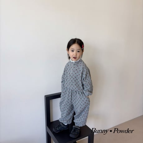 bunnypowder/92. flower half zipup S-XL