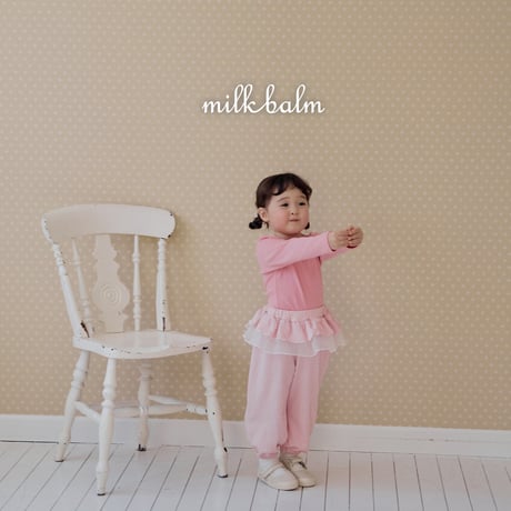milkbalm/21. check fril pants XS-XL
