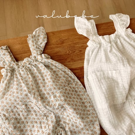 valubebe/94. fril wing overalls suit 6M-18M
