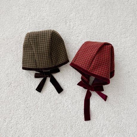 urbanrabbit/2. Classic Check Bonnet FREE