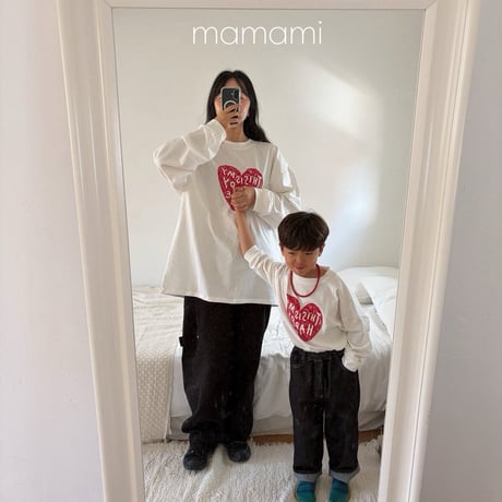 mamami/41. happy heart T-shirt FREE