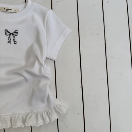 lepetitmot/13. ribbon shirring T-shirt XS-XL