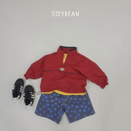 soybean/34. plan ) wind half zipup XS-XL
