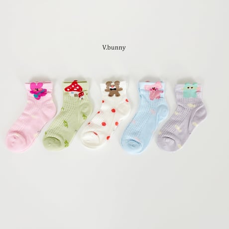 vbunny/85. house socks set M(130-150)-XL(180-210)