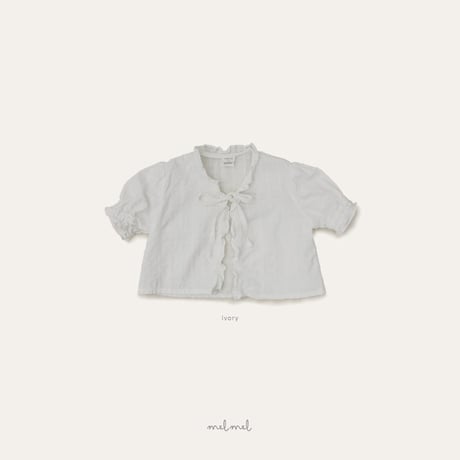 melmel/24. Ruffle Cardigan XXS-XL