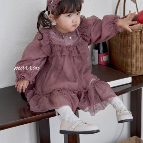 marron/22. nook dress XS-L