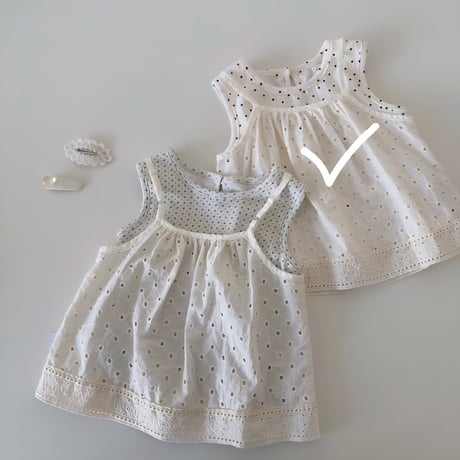 aiai/42. white dot vlum set S(6M-2Y)-XL(4-5Y)