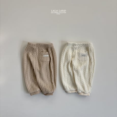 lalaland/71. bebe twist jogger pants 12M-18M