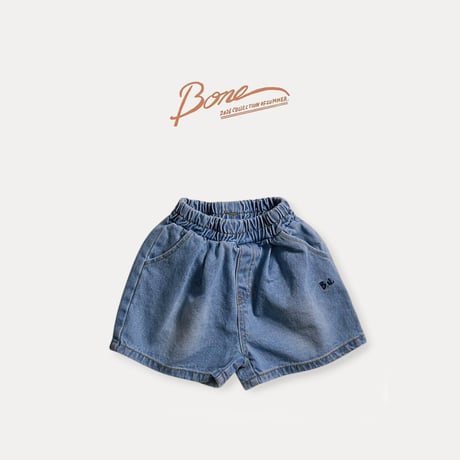 boneoune/77. bone daily denim half pants JS-JL