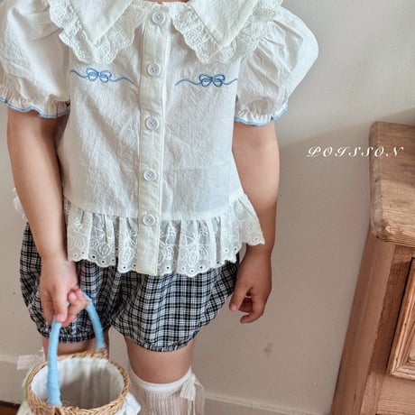 poisson/70. ribbon embroidery blouse JS-JM
