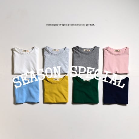 normalplay/80. good morning single half t ( season plan ) T-shirt JS-JM
