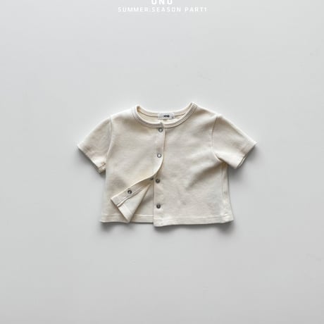 onu/27. waffle half t cardigan XS-XL
