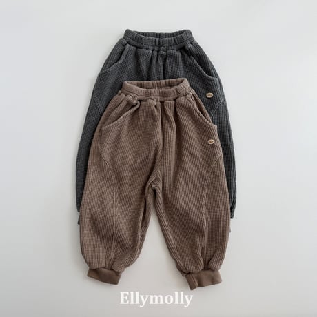 ellymolly/148. waffle jogger pants 13-19