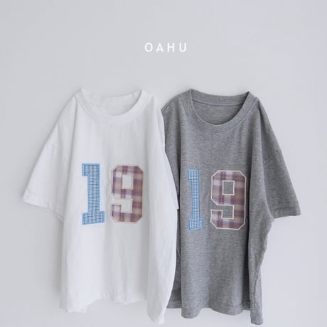 oahu/47. check patch T-shirt JS-JXL