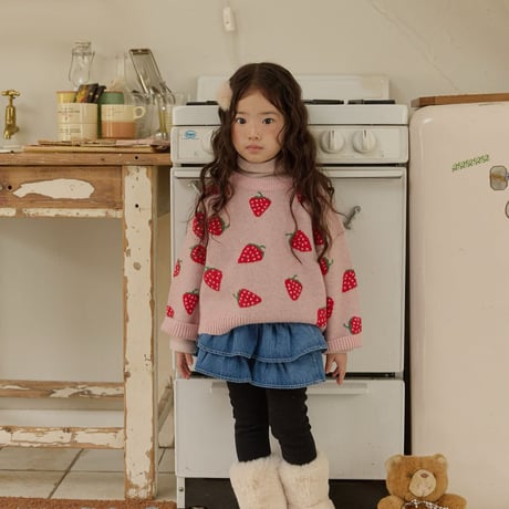 melikey/68. denim kangkang skirt leggings JS-JM