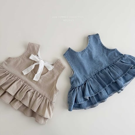 melikey/64. ribbon kangkang sleeveless blouse JS-JM