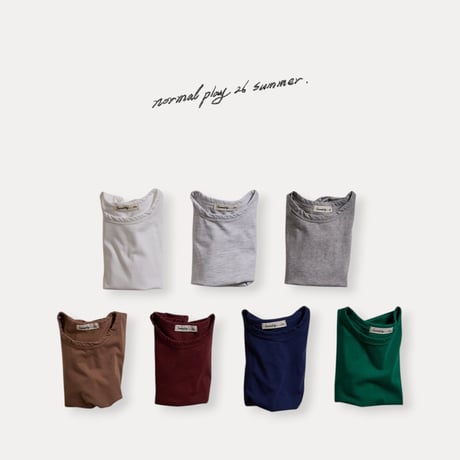 normalplay/11. bio washing half t T-shirt JS-JM