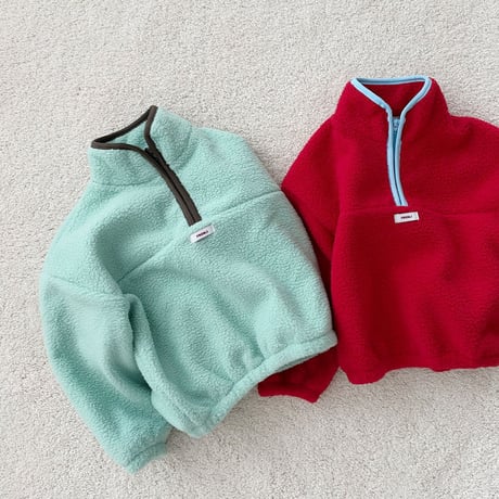 fromi/55. Popcorn Half-Zip Fleece S-XL