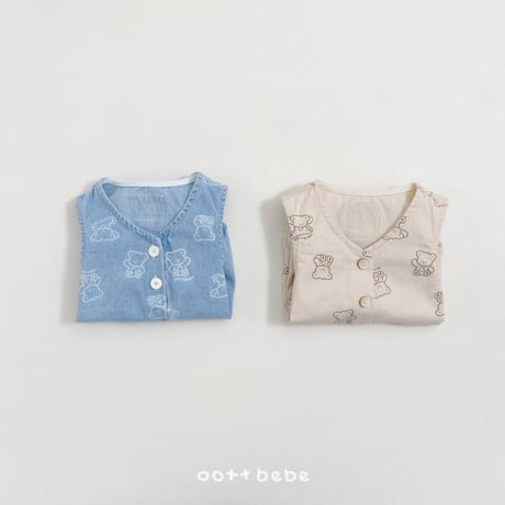 oottbebe/70. bear bebe suit S(0-6M)-M(6-12M)
