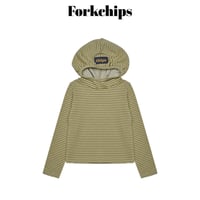 forkchips/45. burdy rappa hood T-shirt M-XL