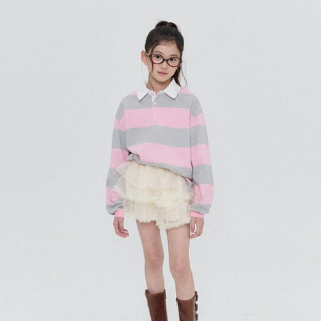 forkchips/30. pastel shirts collar T-shirt JS-JXL