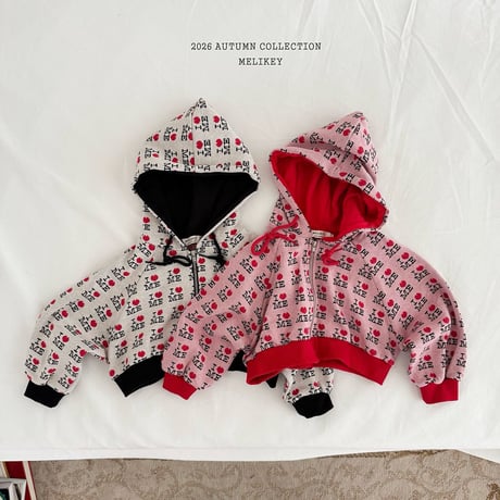 melikey/57. love me hood zipup XS-XL