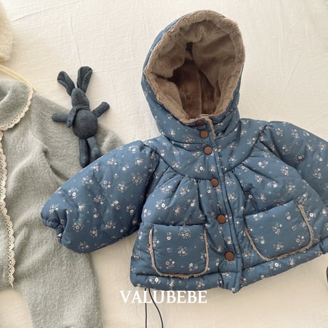 valubebe/76. blan shirring hood jumper 6M-S