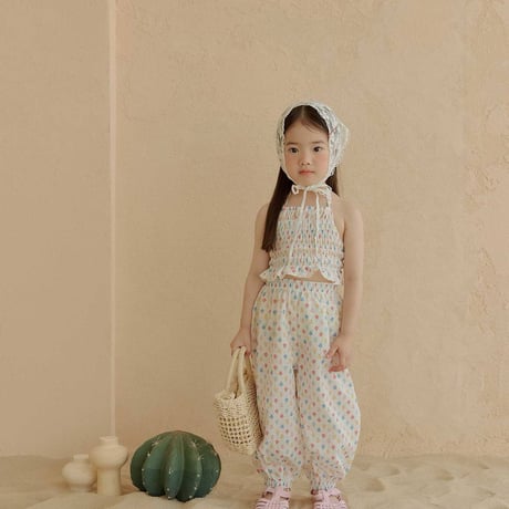 melikey/128. jelly flower holter neck  XS-XL