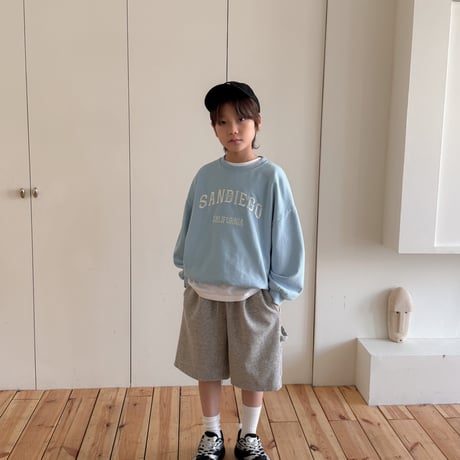 fromi/27. sandy ego embroidery man-to-man S-XL