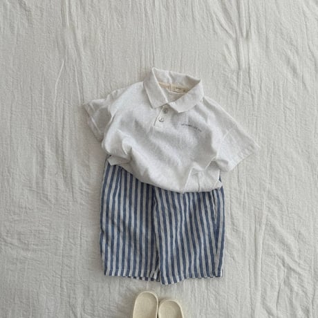 amigo/38. snow flower collar T-shirt XS-XL