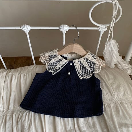bebeholic/39. poppy collar T-shirt S(3-6M)-L(12-18M)