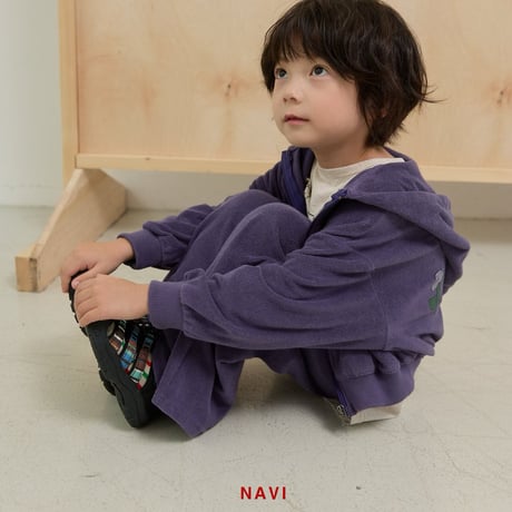navi/50. flower hood zipup S-XL