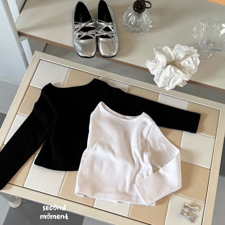 secondmoment/63. daily boat neck T-shirt JS-JL