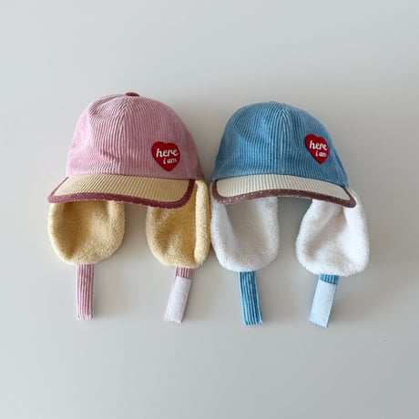 hereiam/21. heart coduroy ball cap FREE