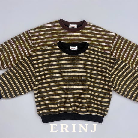 erinj/3. two color knit man-to-man S-XL