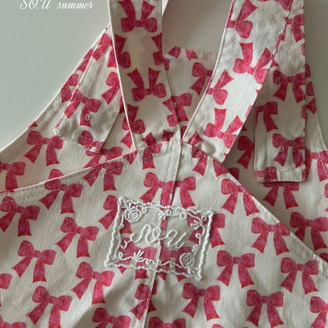 sou/2. ribbon overalls suit 12M-M