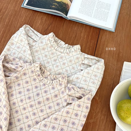 ohho/7. 26 floral blouse S-2XL