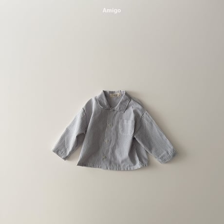 amigo/43. stripe shirt XS-XL