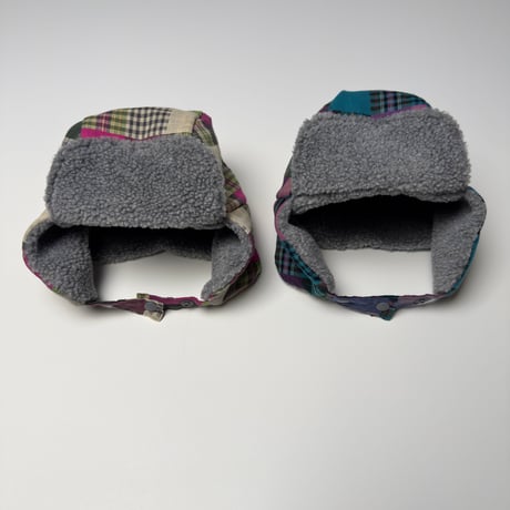 andbutter/3. Mixed Check Earflap Hat FREE
