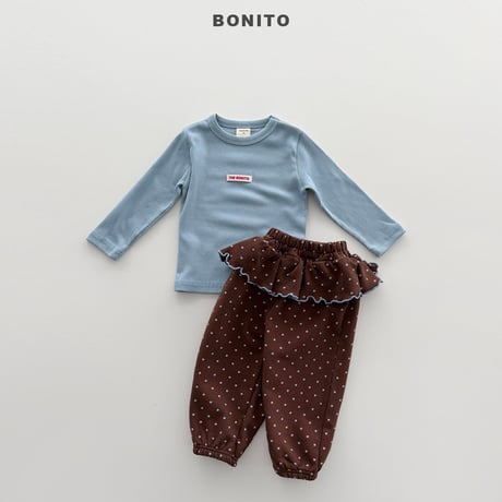 bonito/115. dot fril jogger pants JS-JM