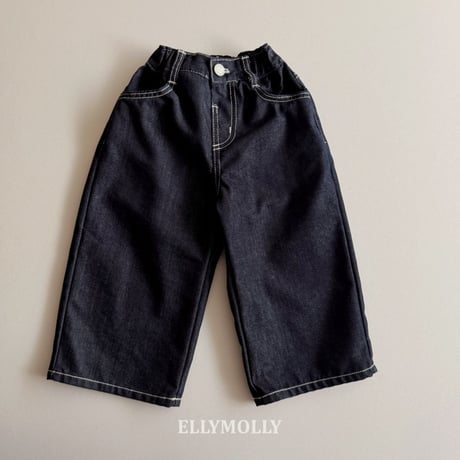 ellymolly/45. flap denim pants 5-11
