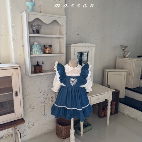 marron/20. heart one-piece XS-L
