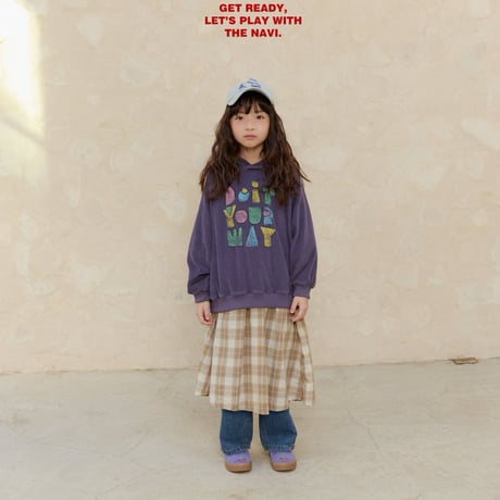 navi/62. check one-piece 2XL-JL